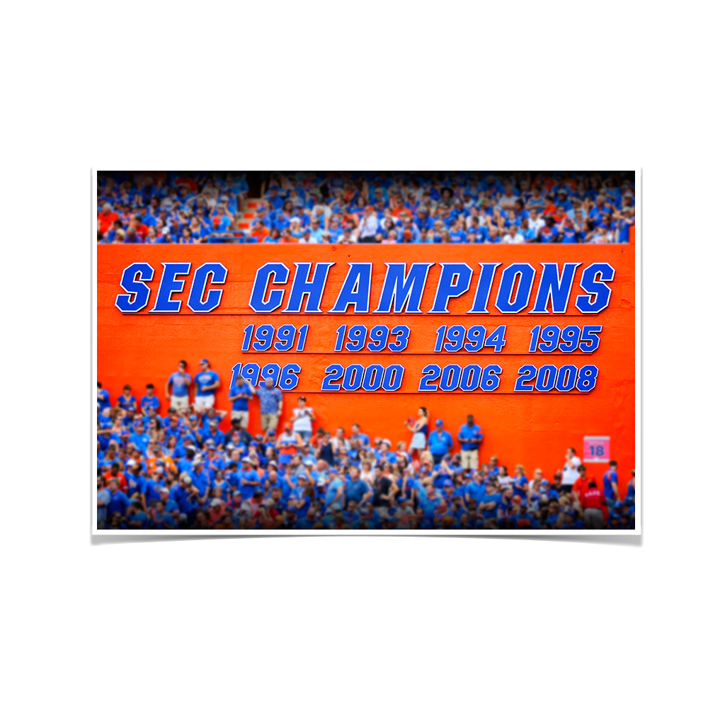 Florida Gators - SEC Champs Sign - College Wall Art #Canvas