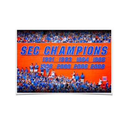 Florida Gators - SEC Champs Sign - College Wall Art #Poster