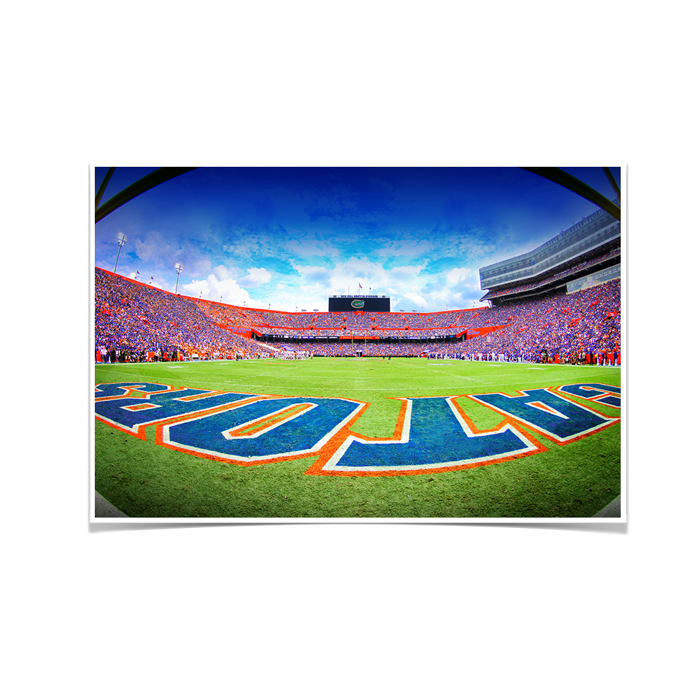 Florida Gators - Swamp End Zone - College Wall Art #Canvas