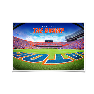 Florida Gators - This is the Swamp End Zone - College Wall Art #Poster