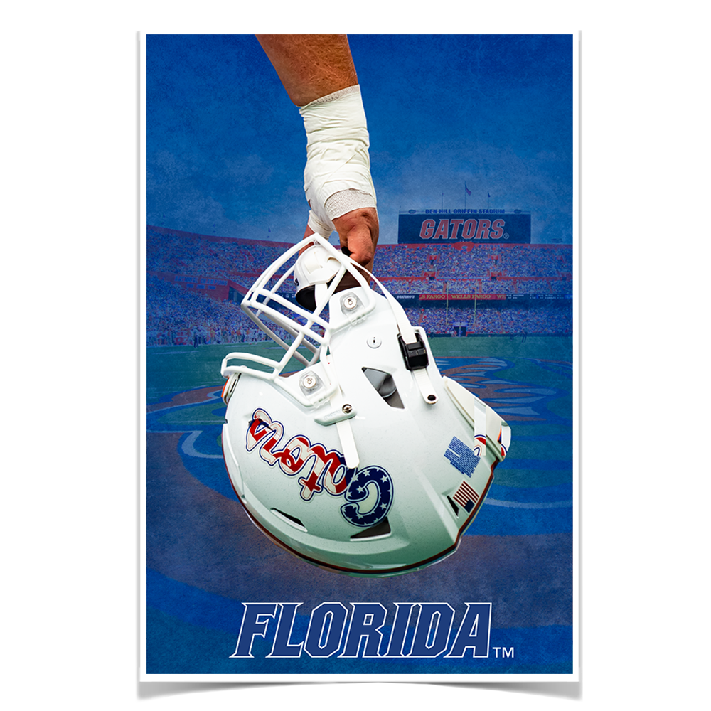 Florida Gators - Florida Ready For Battle Watercolor - College Wall Art #Canvas