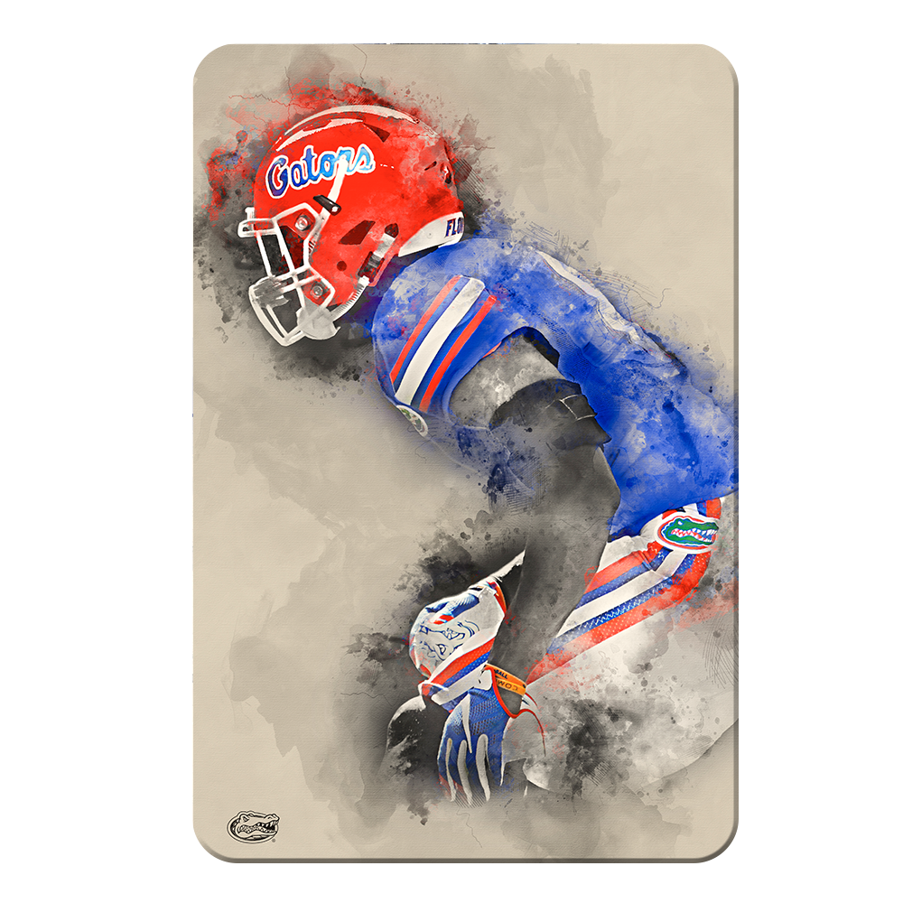 Florida Gators - Gator Defend Watercolor - College Wall Art #Canvas