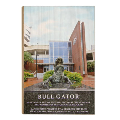 Florida Gators - Bull Gator - College Wall Art #Wood