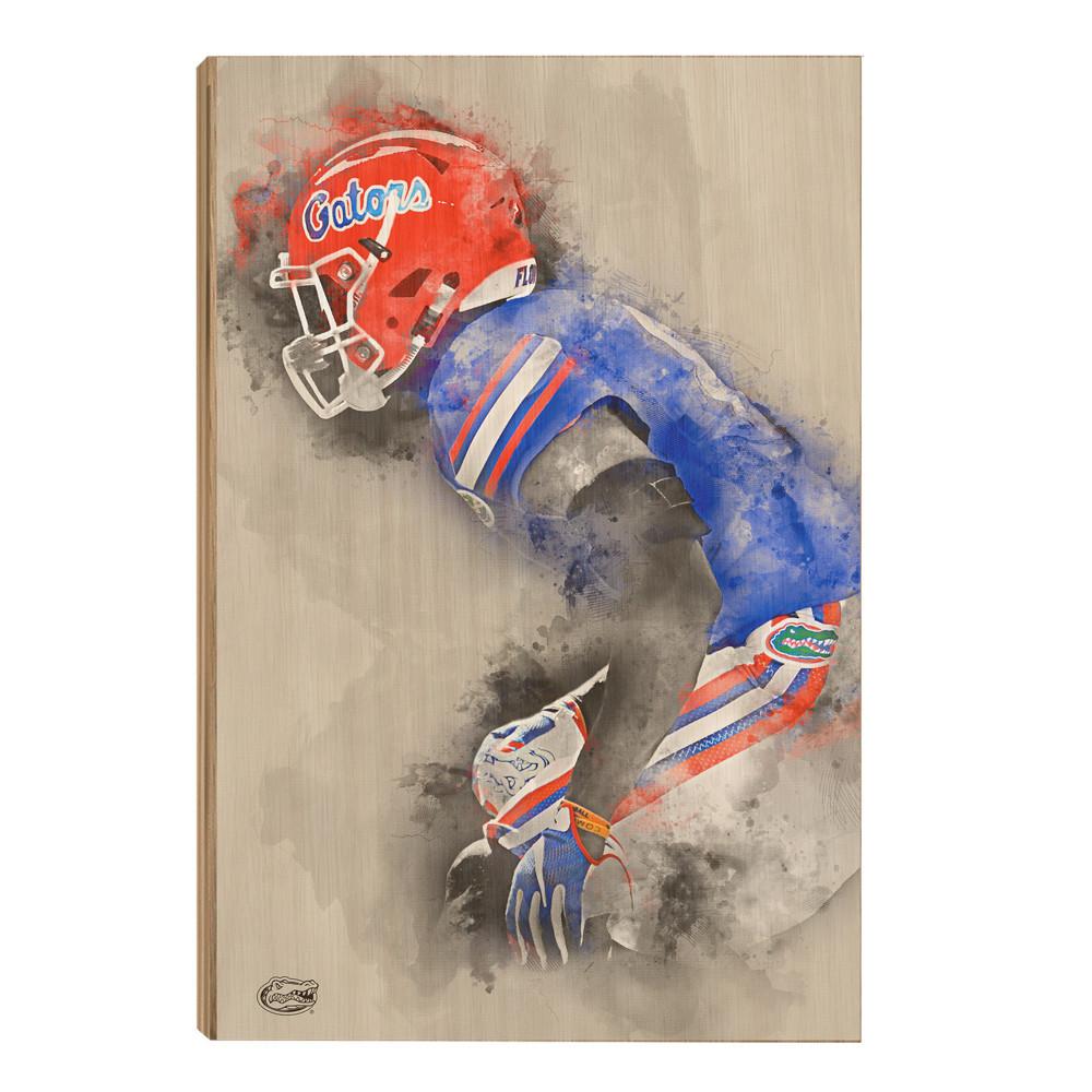 Florida Gators - Gator Defend Watercolor - College Wall Art #Canvas