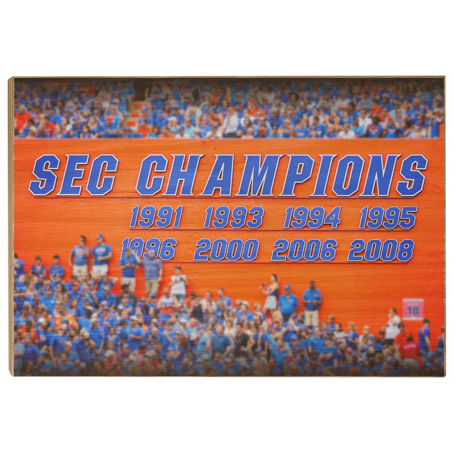 Florida Gators - SEC Champs Sign - College Wall Art #Canvas