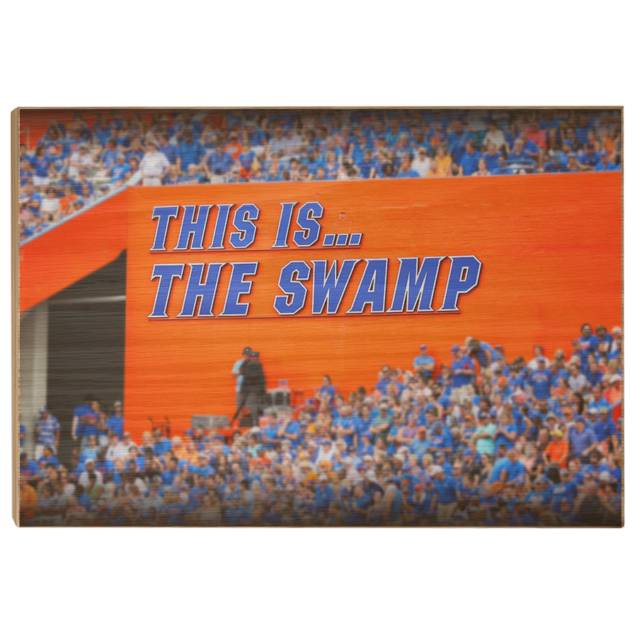 Florida Gators - Swamp Sign - College Wall Art #Canvas