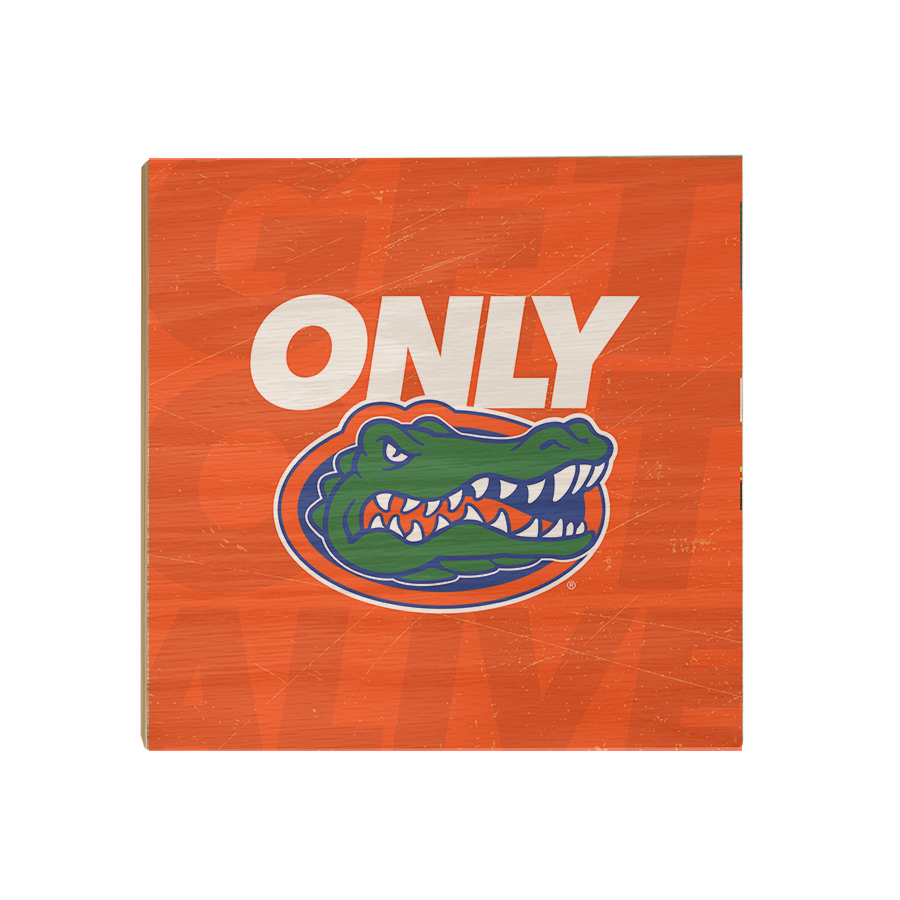 Florida Gators - Only Gators Orange - College Wall Art #Canvas