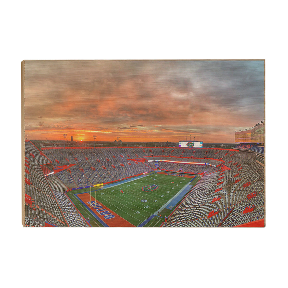 Florida Gators - Gator Sunrise - College Wall Art #Canvas