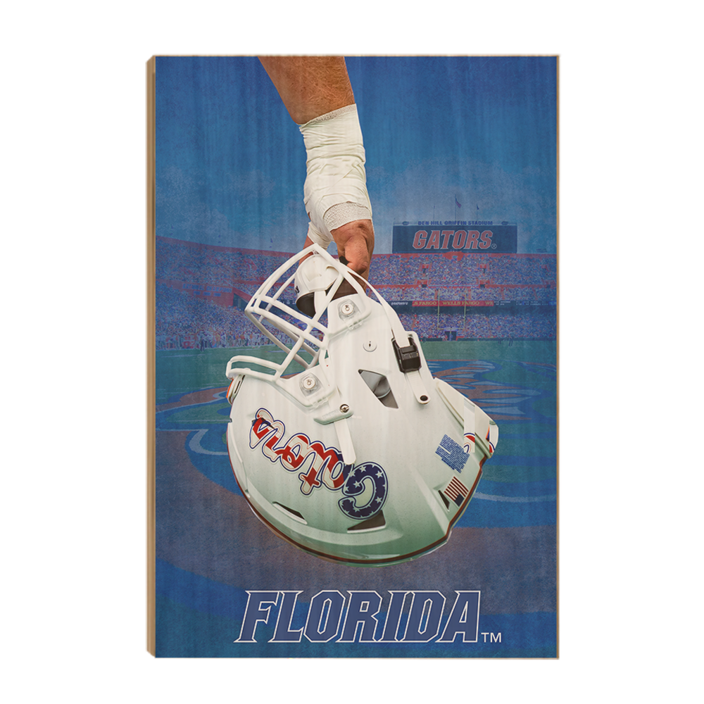 Florida Gators - Florida Ready For Battle Watercolor - College Wall Art #Canvas