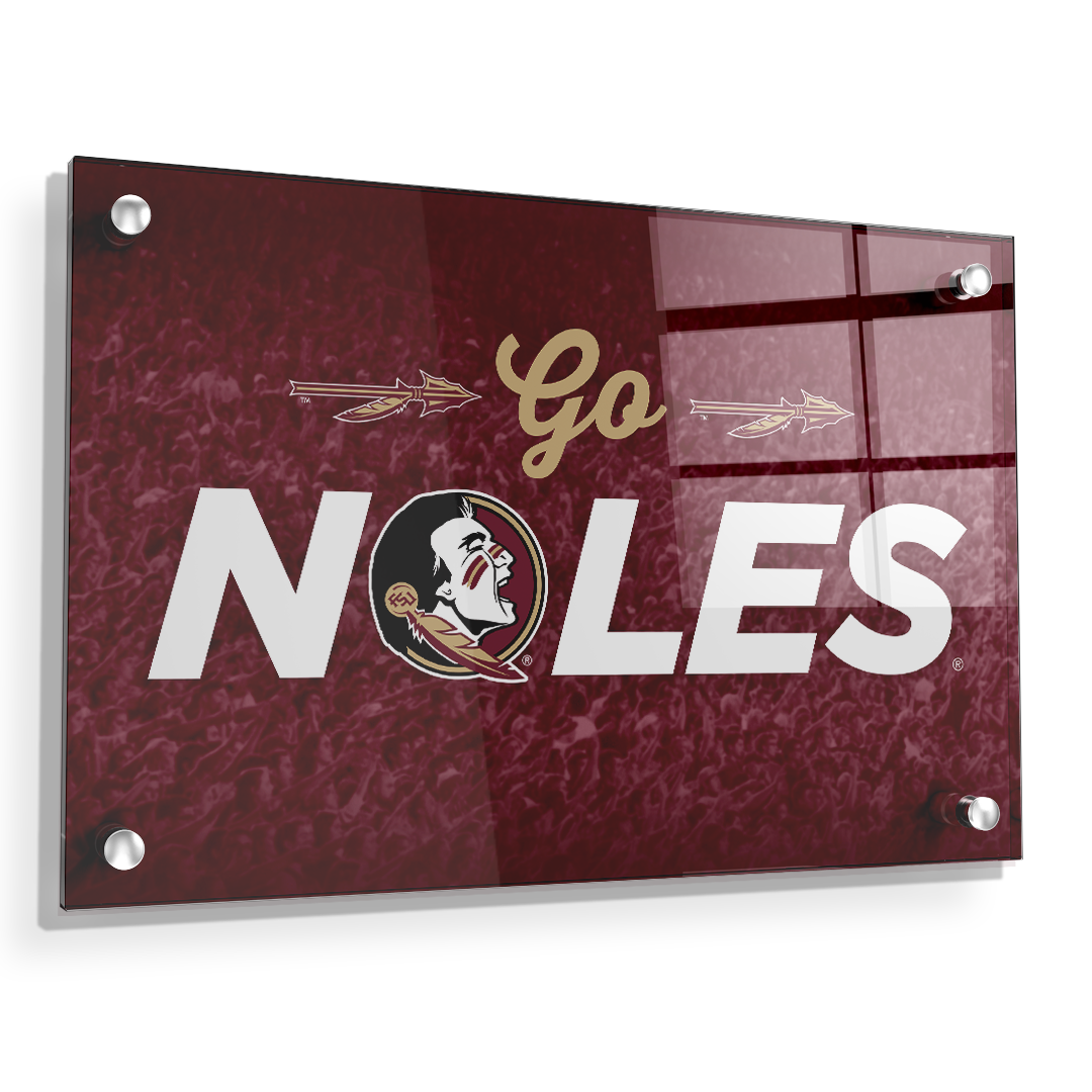 Florida State Seminoles - Go Noles - College Wall Art #Canvas