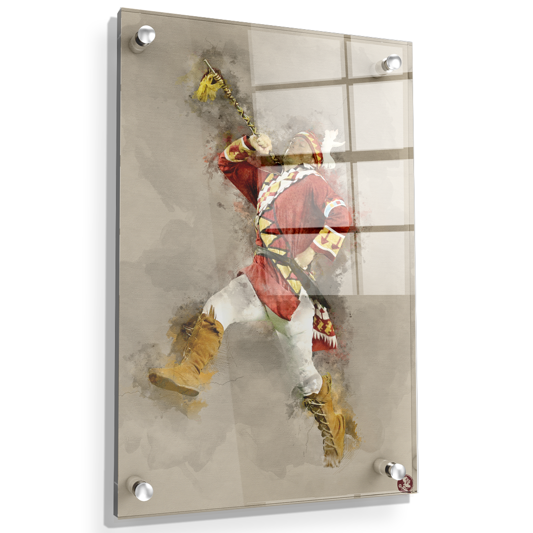 Florida State Seminoles - Seminole Watercolor - College Wall Art #Canvas