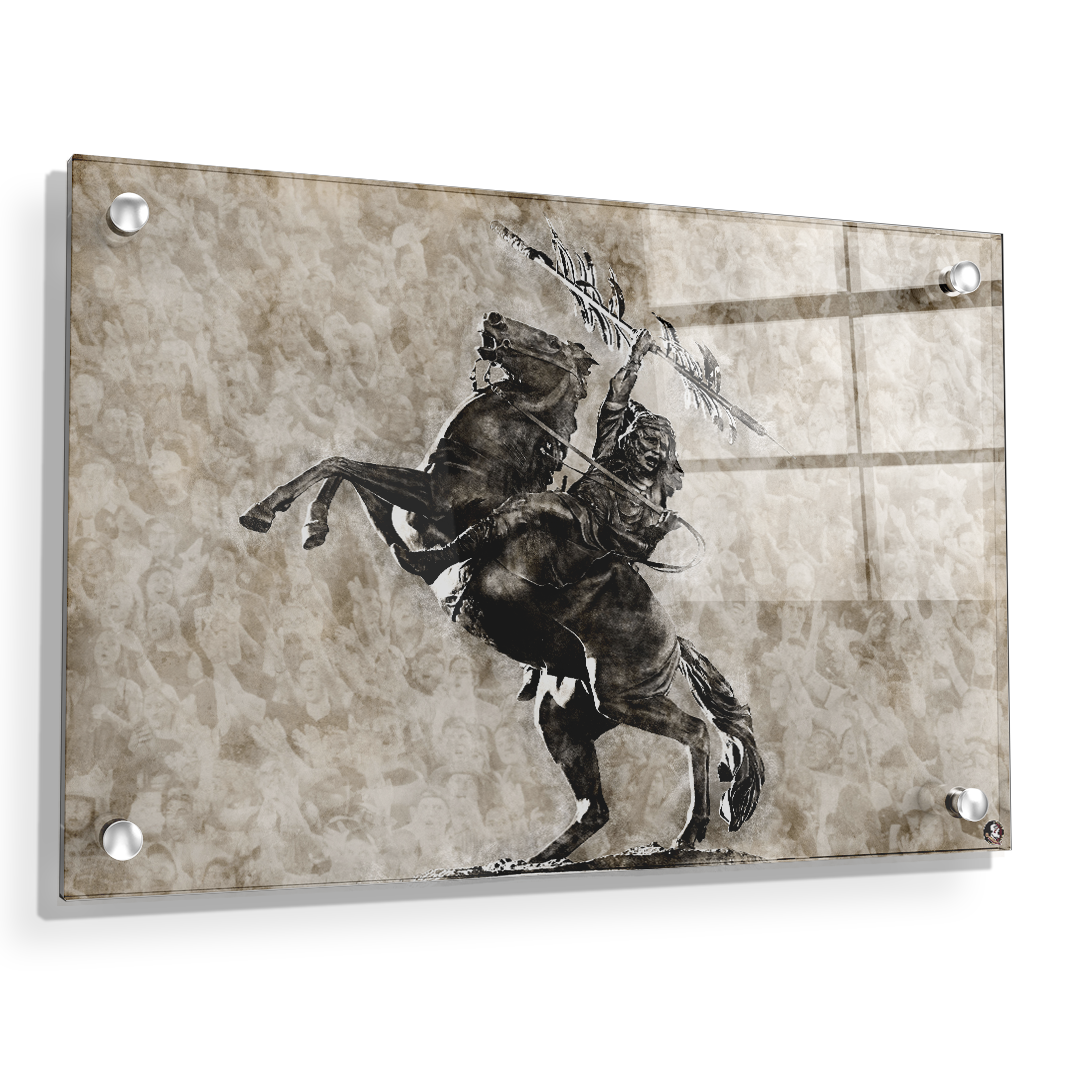 Florida State Seminoles - Vintage Osceola - College Wall Art #Canvas