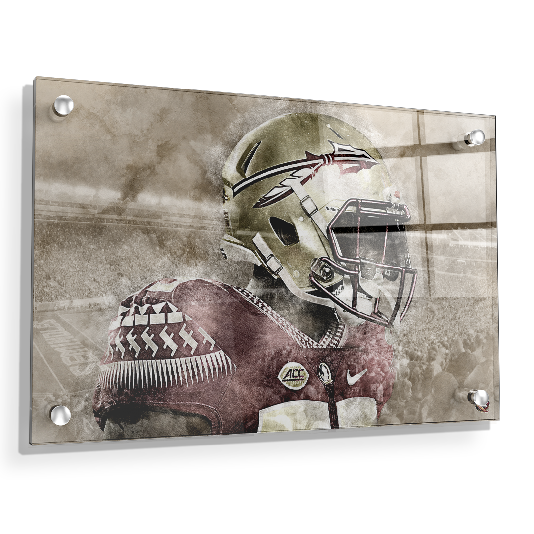 Florida State Seminoles -Vintage Nole - College Wall Art #Canvas