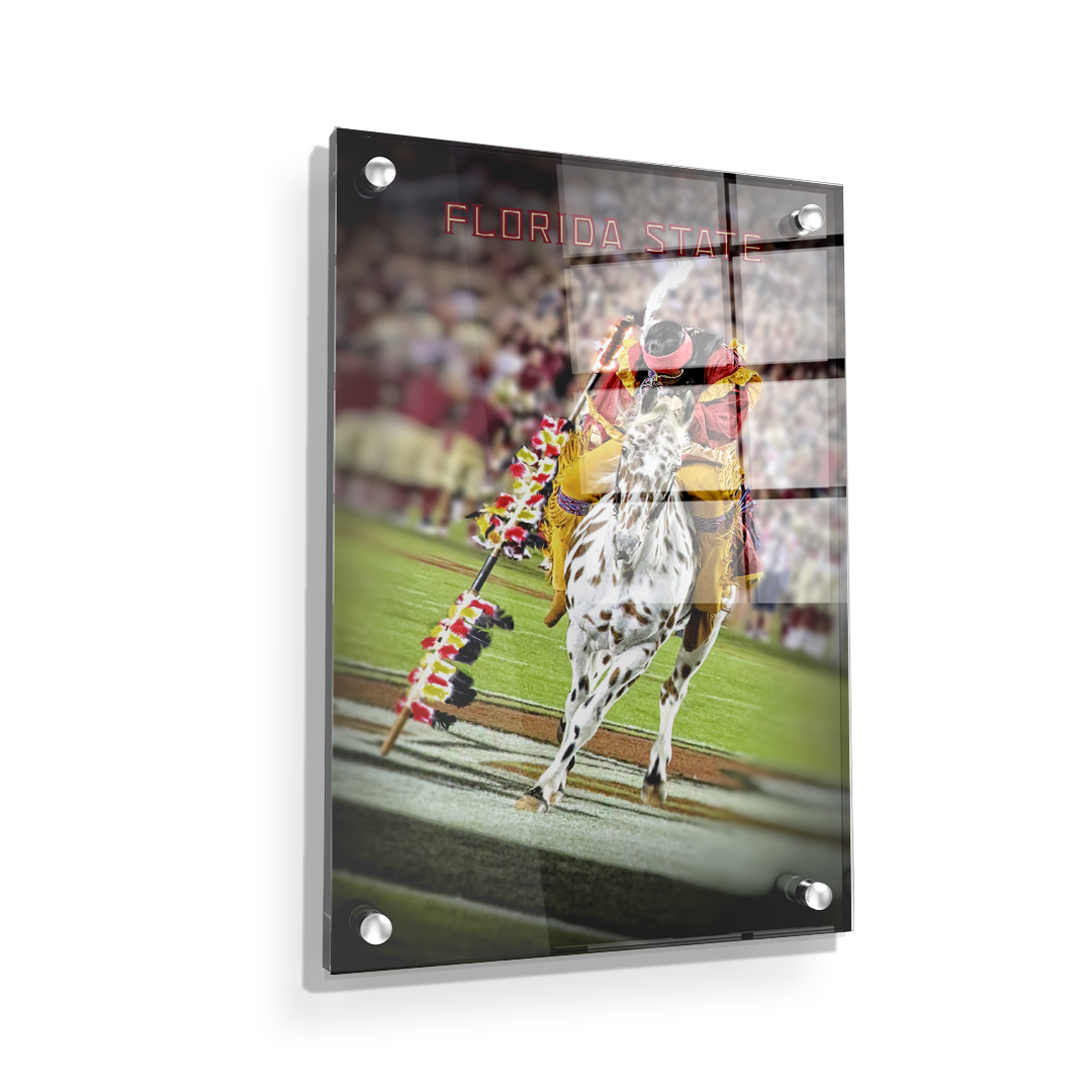 Florida State Seminoles - Florida State Osceola Spear - College Wall Art #Canvas