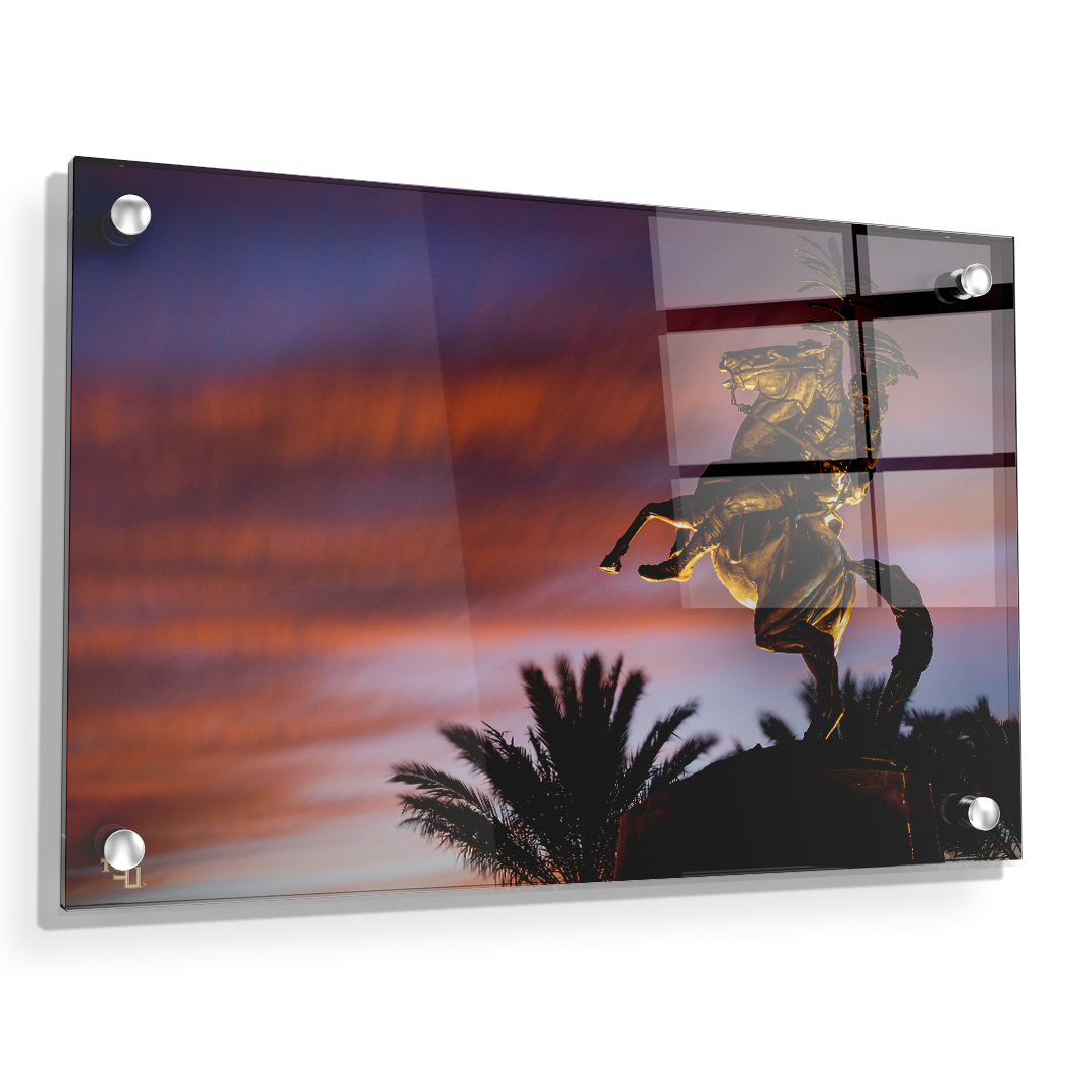 Florida State Seminoles - Osceola Last Light -College Wall Art #Canvas