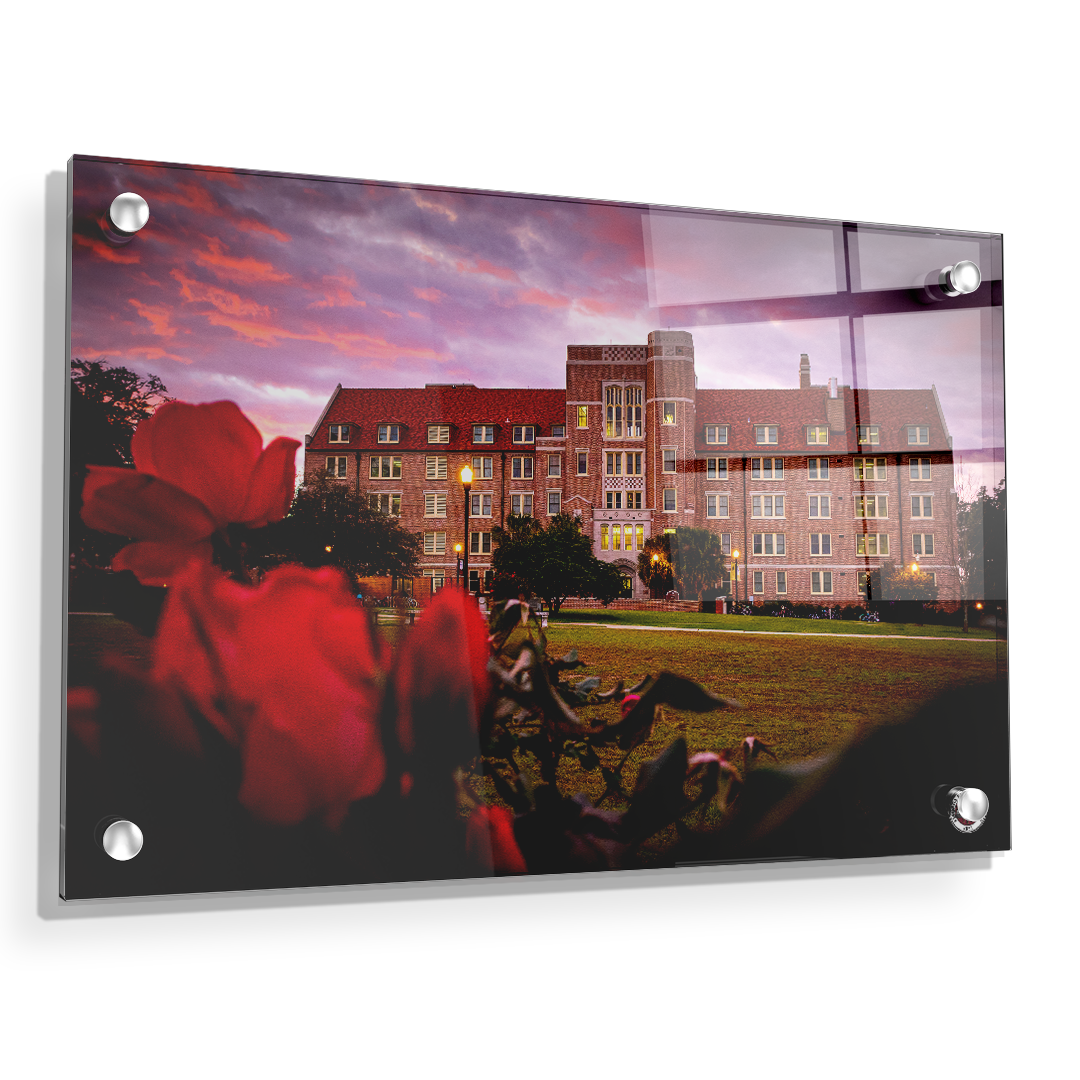 Florida State Seminoles - Red Sunrise Over Landis - College Wall Art #Canvas