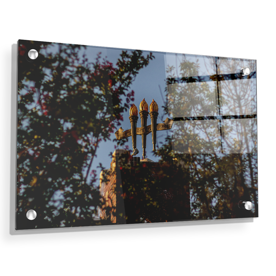 Florida State Seminoles - Framed Torches Close-up - College Wall Art #Canvas