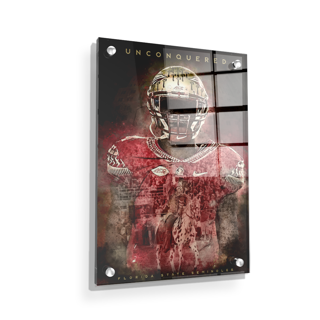 Florida State Seminoles - Unconquered Florida State Seminoles - College Wall  Art #Canvas