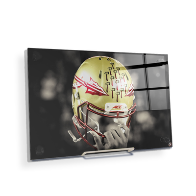 Florida State Seminoles - Seminole Helmet Held High - College Wall Art #Acrylic Mini