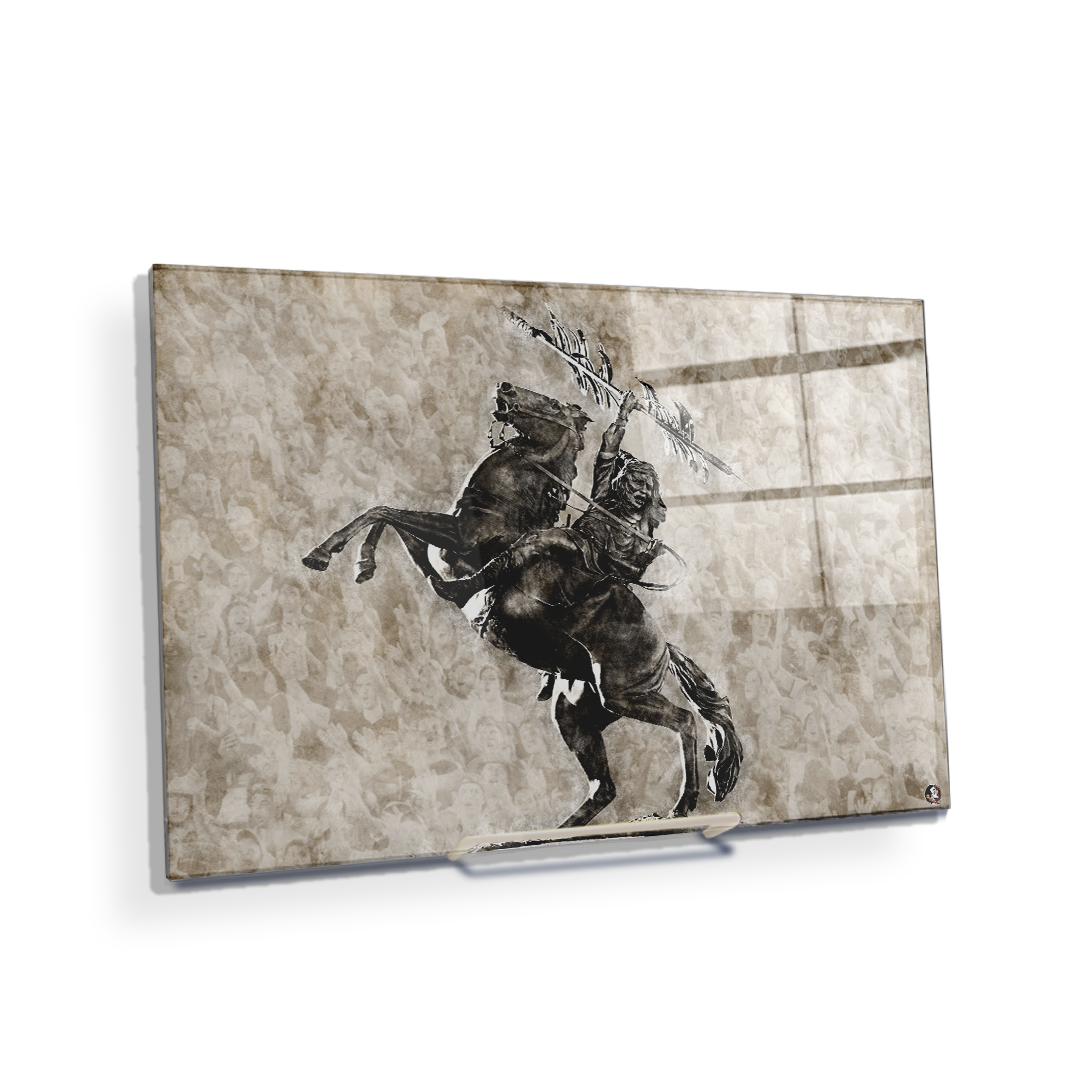 Florida State Seminoles - Vintage Osceola - College Wall Art #Canvas