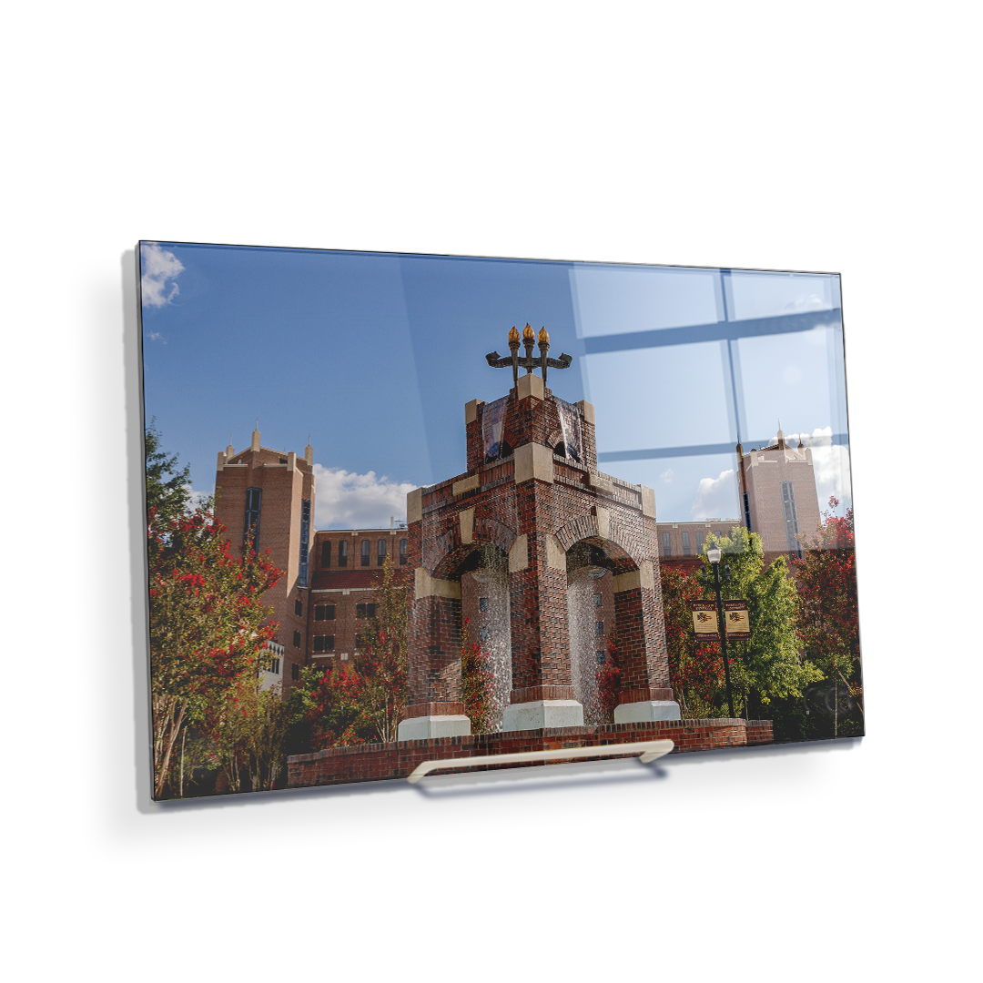 Florida State Seminoles - Fountains and Football - College Wall Art #Canvas