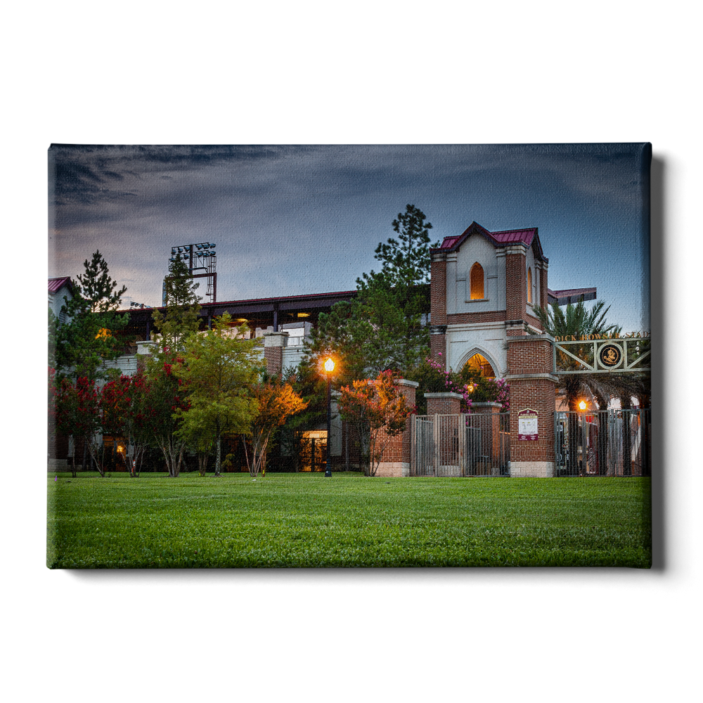 Florida State Seminoles - Dick Howser at Dusk - College Wall Art #Canvas
