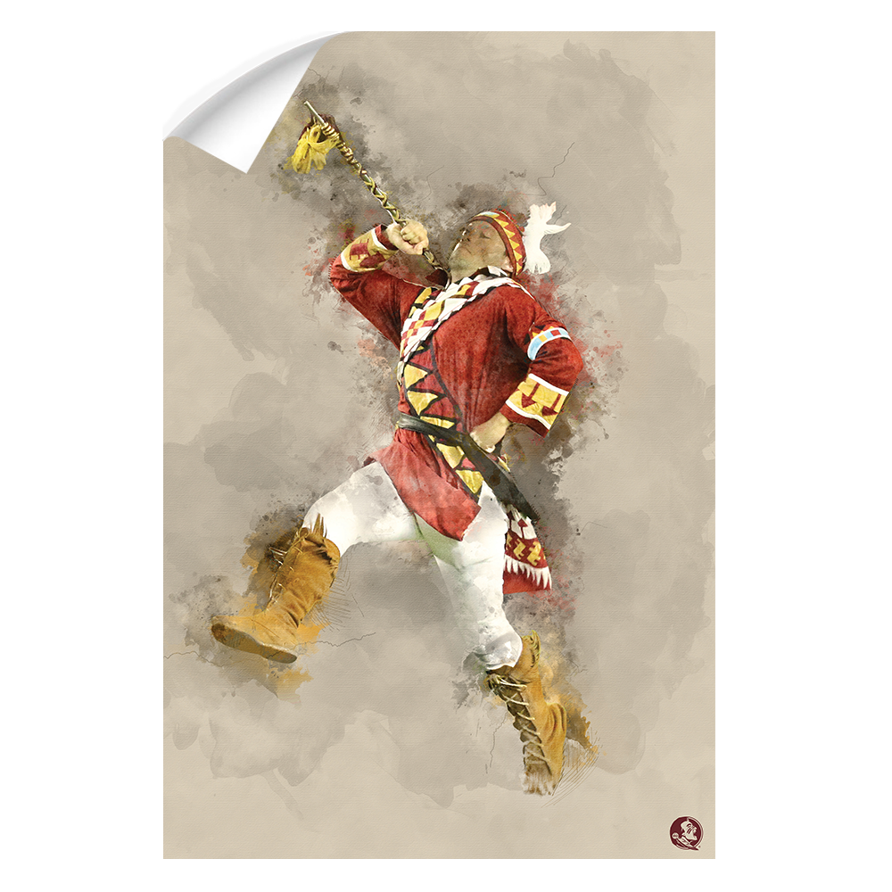 Florida State Seminoles - Seminole Watercolor - College Wall Art #Canvas