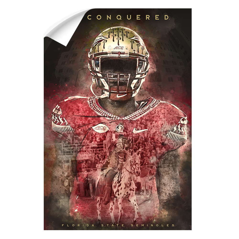 Florida State Seminoles - Unconquered Florida State Seminoles - College Wall  Art #Canvas