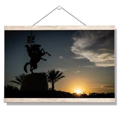 Florida State Seminoles - Seminole Sunrise Silhouette - College Wall Art #Hanging Canvas