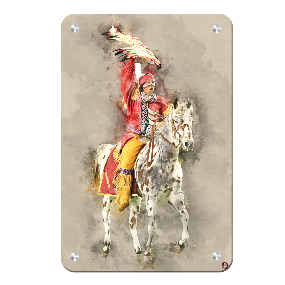 Florida State Seminoles - Osceola Watercolor - College Wall Art #Canvas