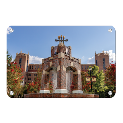 Florida State Seminoles - Fountains and Football - College Wall Art #Metal