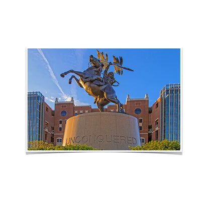 Florida State Seminoles - Unconquered Statue - College Wall Art #Poster