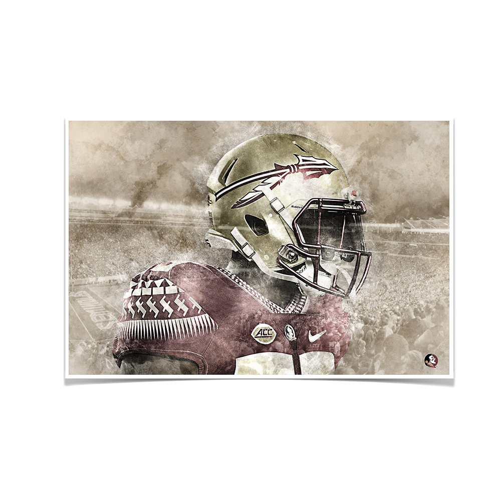 Florida State Seminoles -Vintage Nole - College Wall Art #Canvas