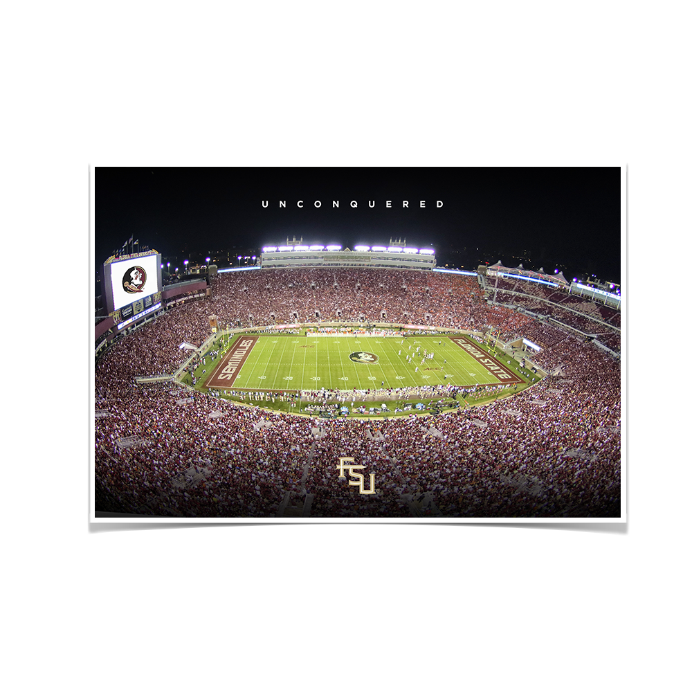 Florida State Seminoles - Unconquered Stadium - College Wall Art #Canvas