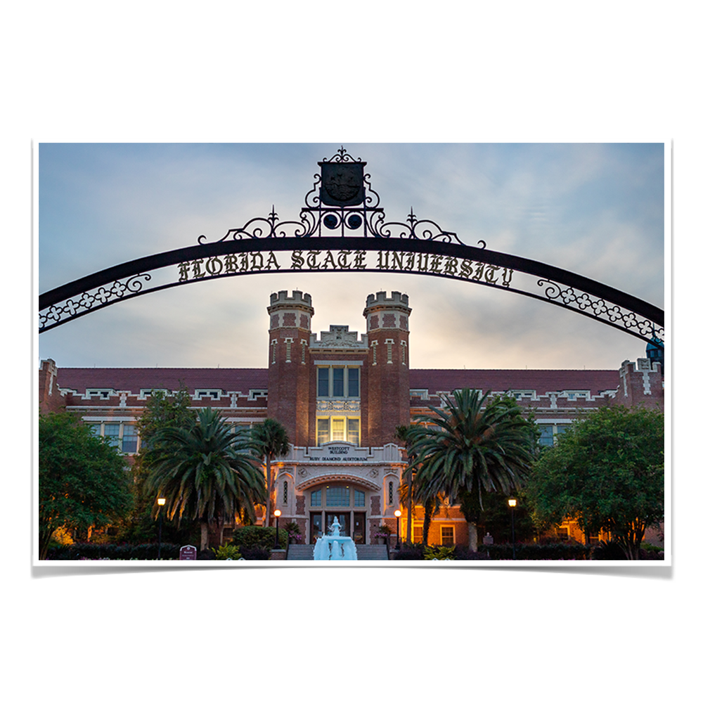 Florida State Seminoles - Westcott Blue Hour - College Wall Art #Canvas