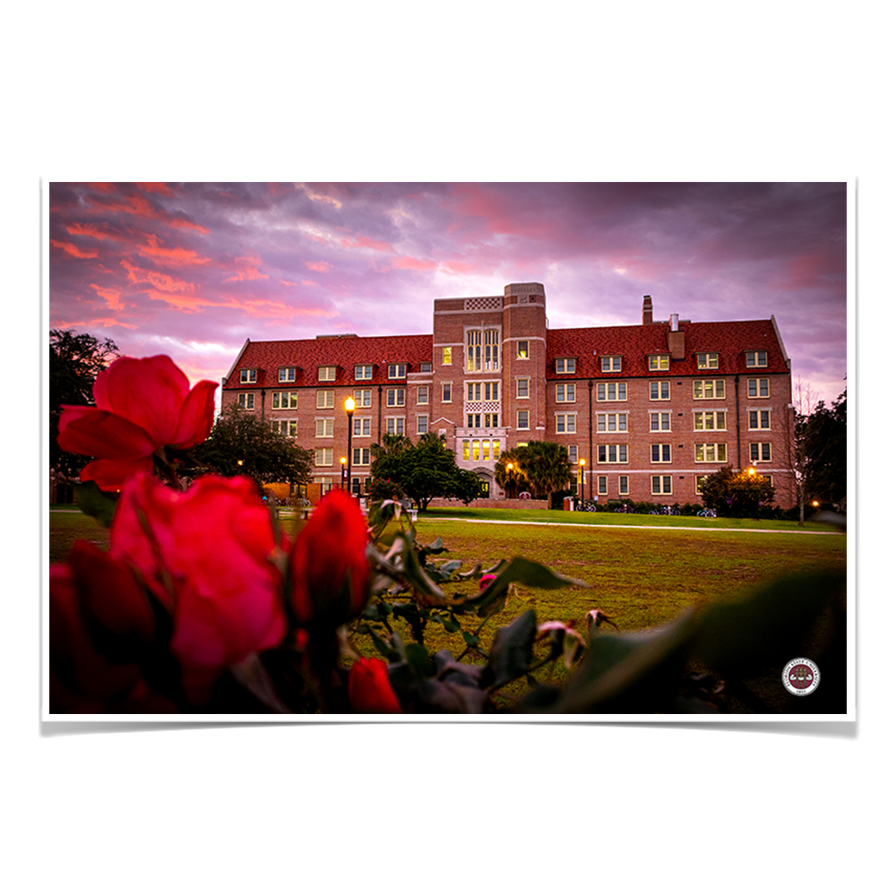 Florida State Seminoles - Red Sunrise Over Landis - College Wall Art #Canvas