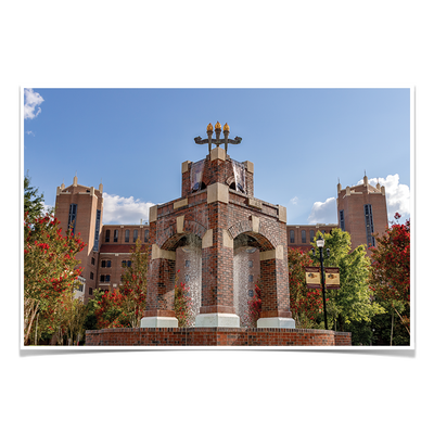 Florida State Seminoles - Fountains and Football - College Wall Art #Poster