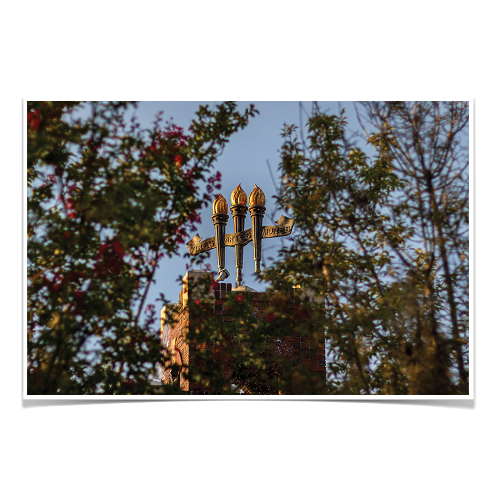 Florida State Seminoles - Framed Torches Close-up - College Wall Art #Canvas