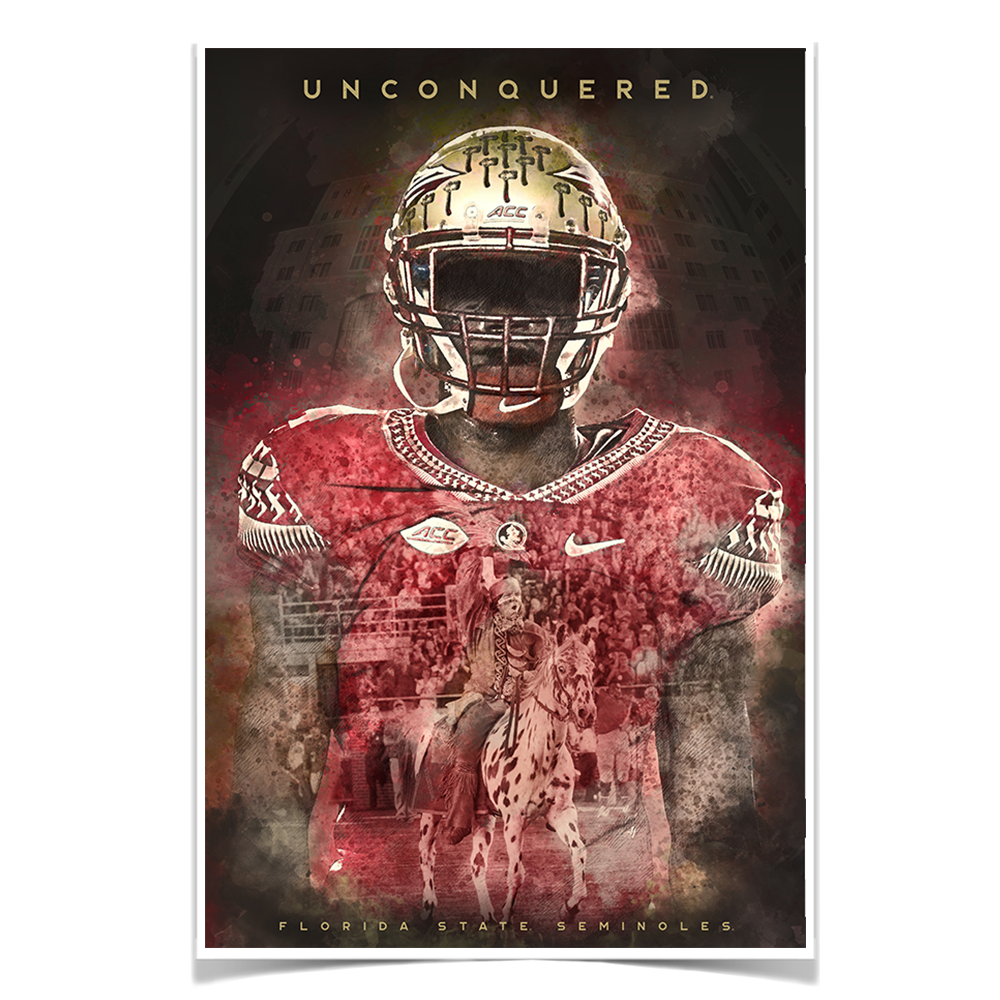 Florida State Seminoles - Unconquered Florida State Seminoles - College Wall  Art #Canvas