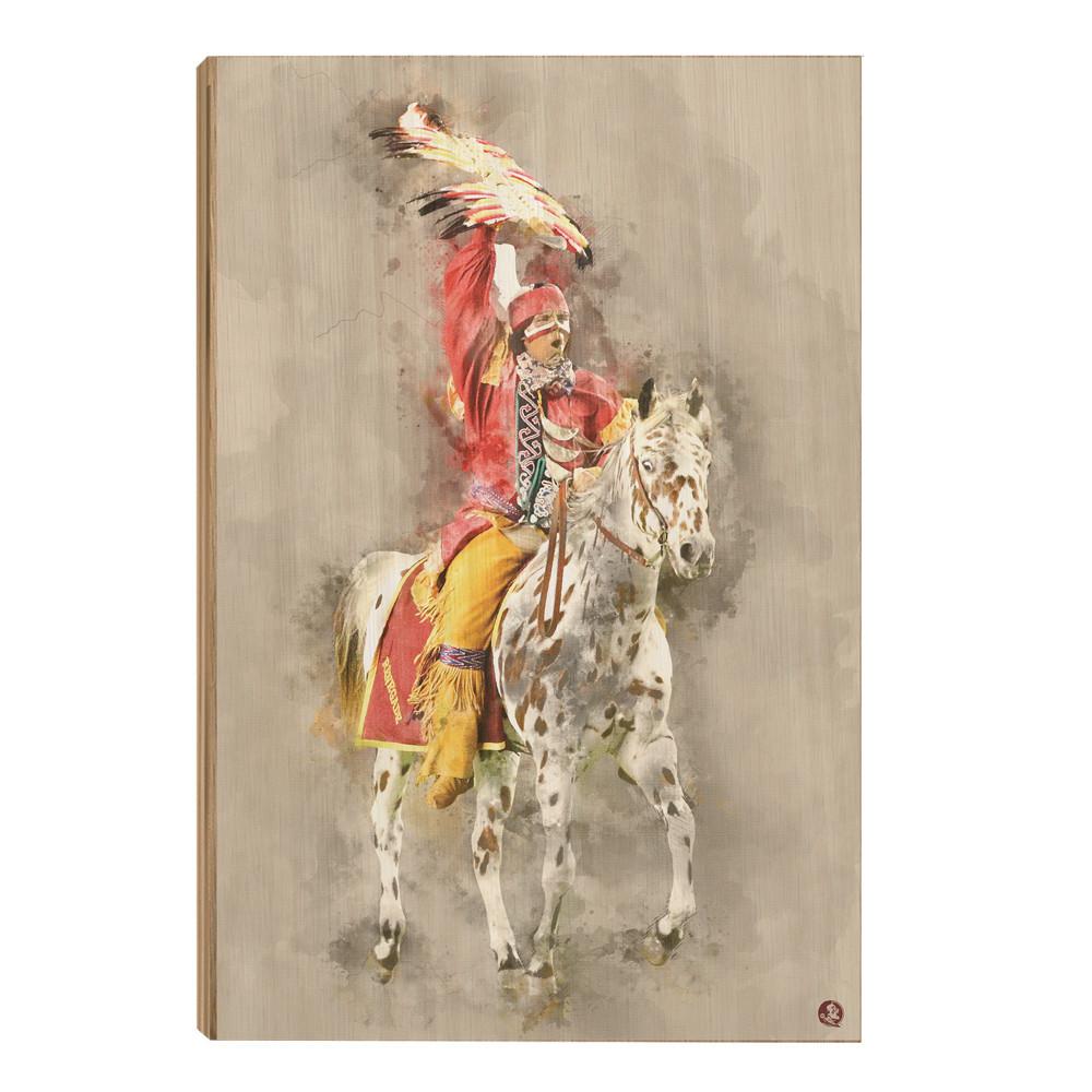 Florida State Seminoles - Osceola Watercolor - College Wall Art #Canvas