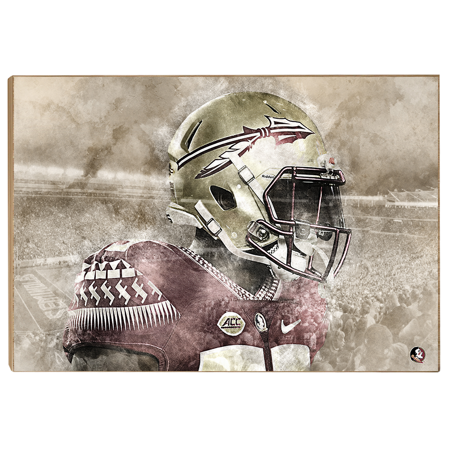 Florida State Seminoles -Vintage Nole - College Wall Art #Canvas