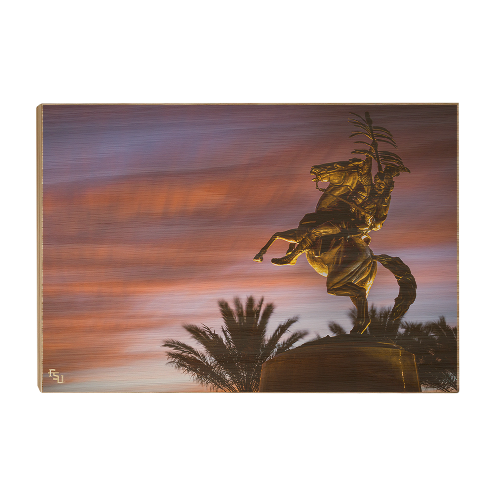 Florida State Seminoles - Osceola Last Light -College Wall Art #Canvas