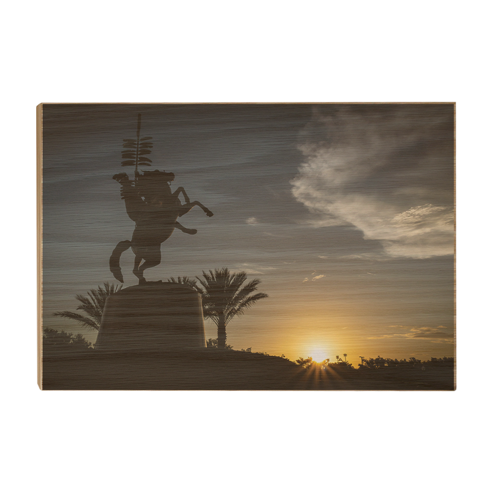 Florida State Seminoles - Seminole Sunrise Silhouette - College Wall Art #Canvas