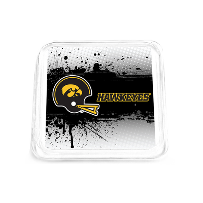 Iowa Hawkeyes - Iowa Black Helmet Hawkeyes Drink Coaster