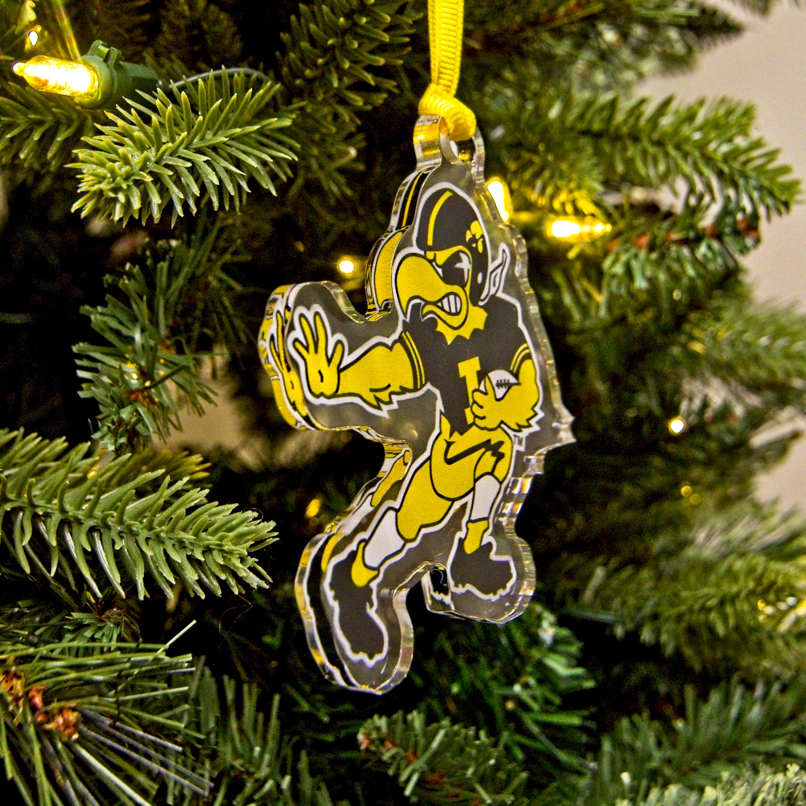 Iowa Hawkeyes - Ole Time Herky Dimensional Ornament & Bag Tag