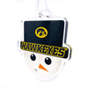 Iowa Hawkeyes - Iowa Snowman Face Christmas Ornament