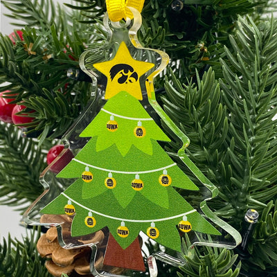 Iowa Hawkeyes - Iowa Christmas Tree Ornament