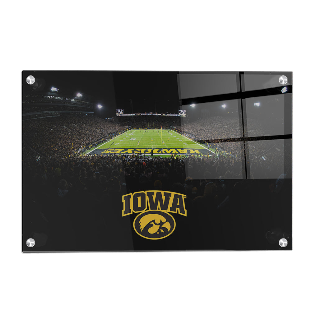 Iowa Hawkeyes - Iowa Black Out - College Wall Art #Canvas