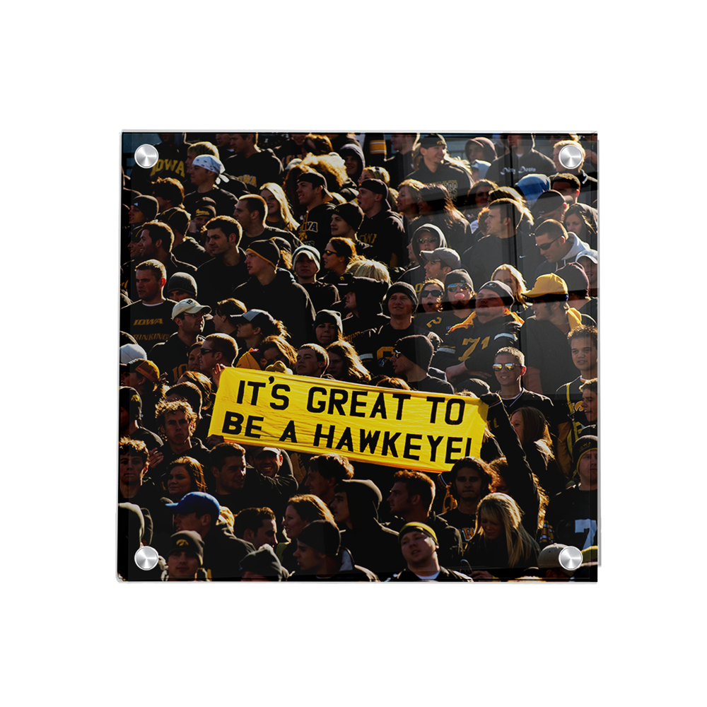 Iowa Hawkeyes - Its Great to be a Hawkeye - College Wall Art #Canvas