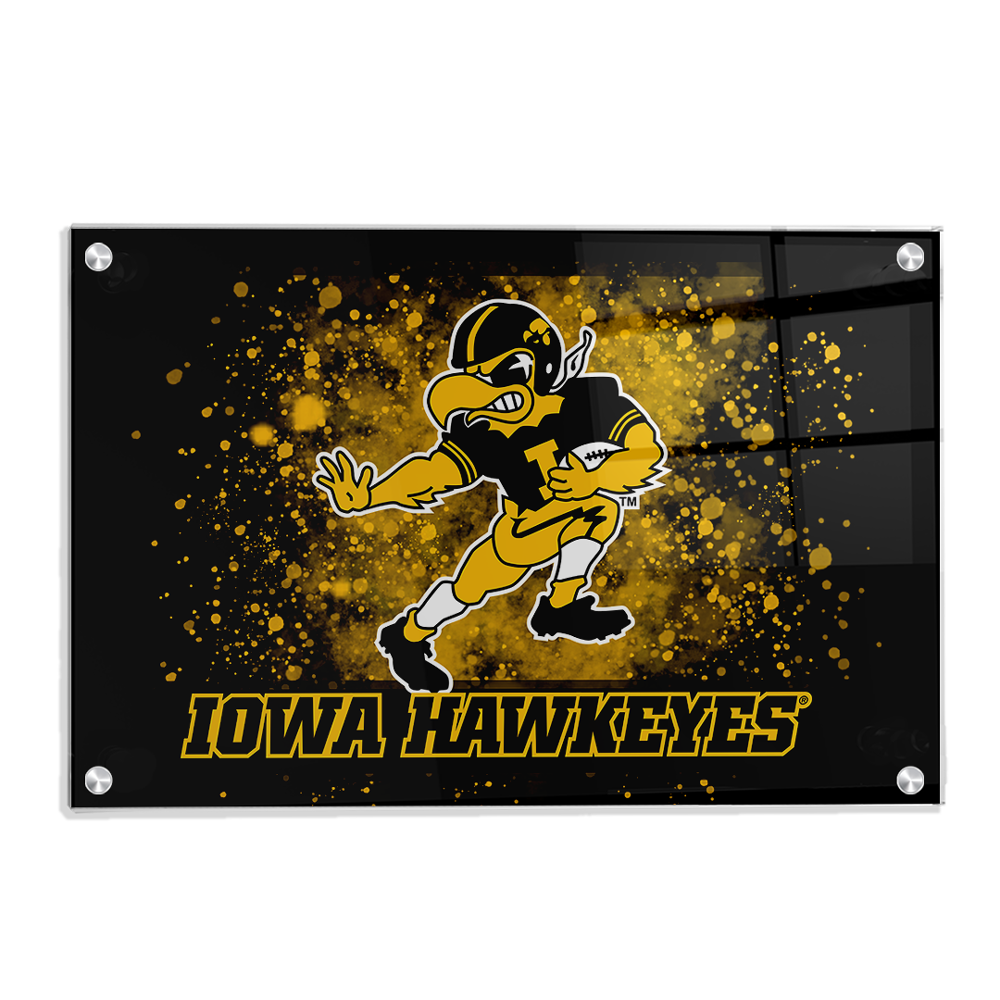 Iowa Hawkeyes - Old School Herkey's Iowa Hawkeyes - College Wall Art #Canvas